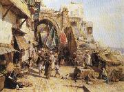 Jaffa Street Scene. Gustav Bauernfeind